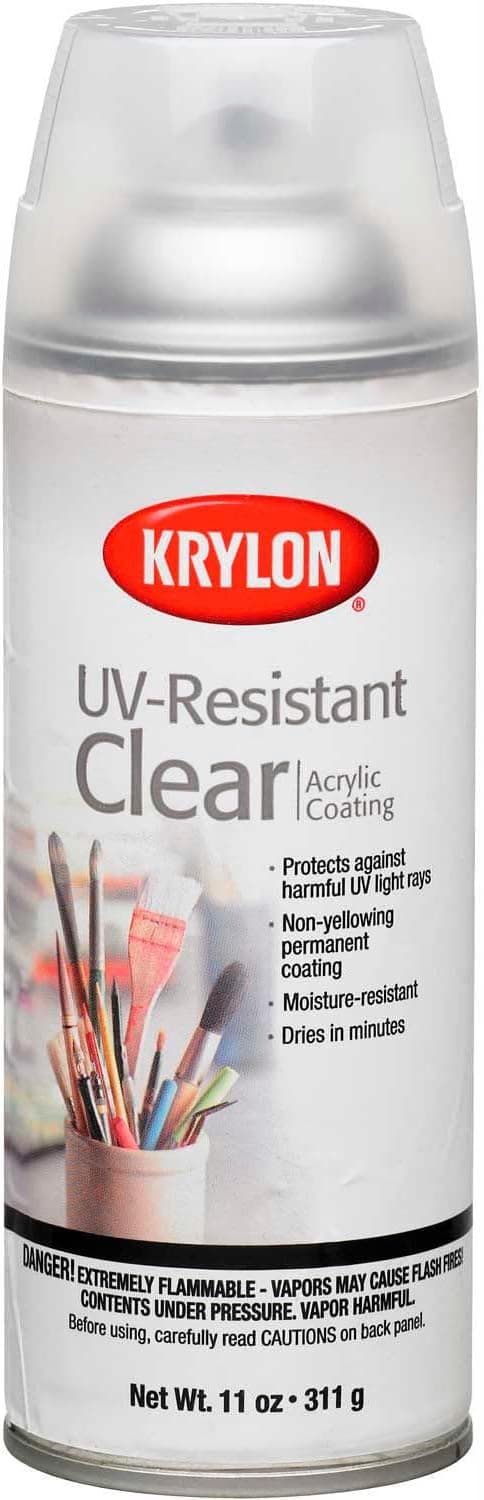 Krylon K01305 Artist and Clear Coating UV-Resistant Clear Gloss, 11 Ounce (6 Pack)