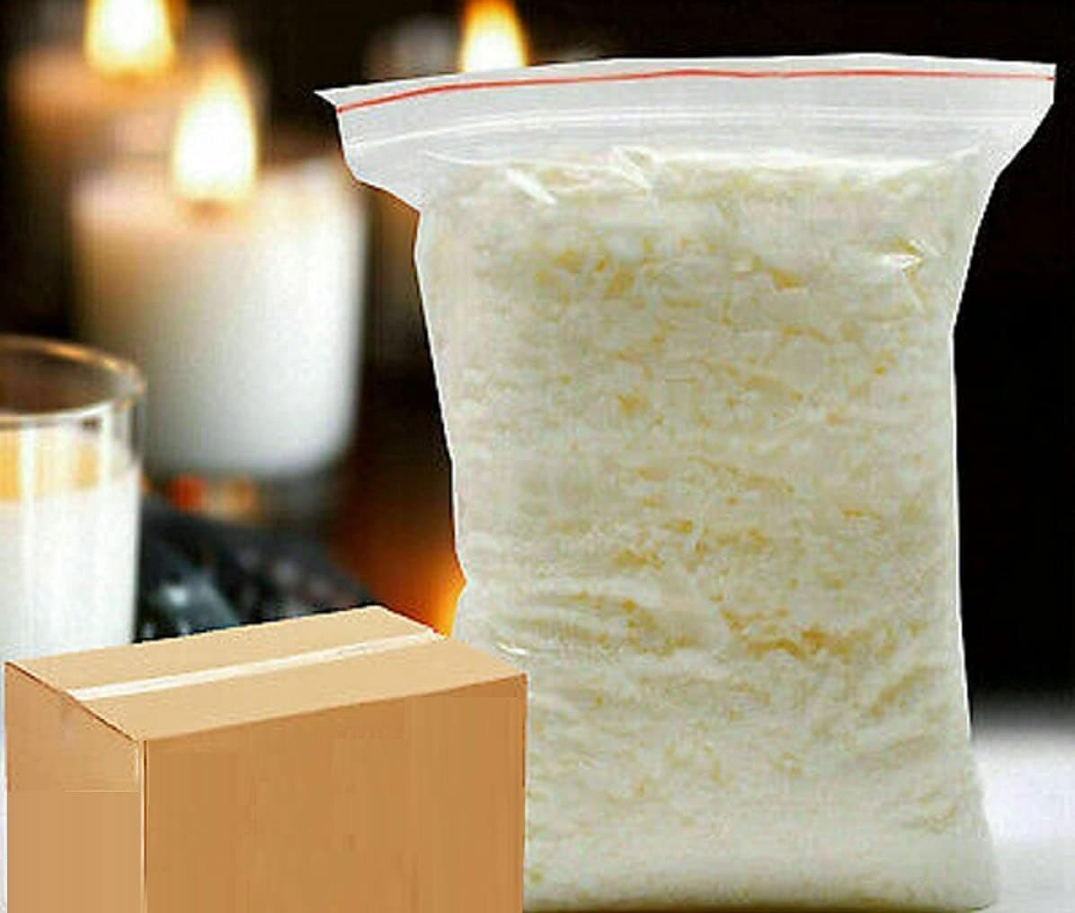 100% Soy Wax Flakes - 10 lb Bag - For Candle Making Cosmetic Grade with No Additives