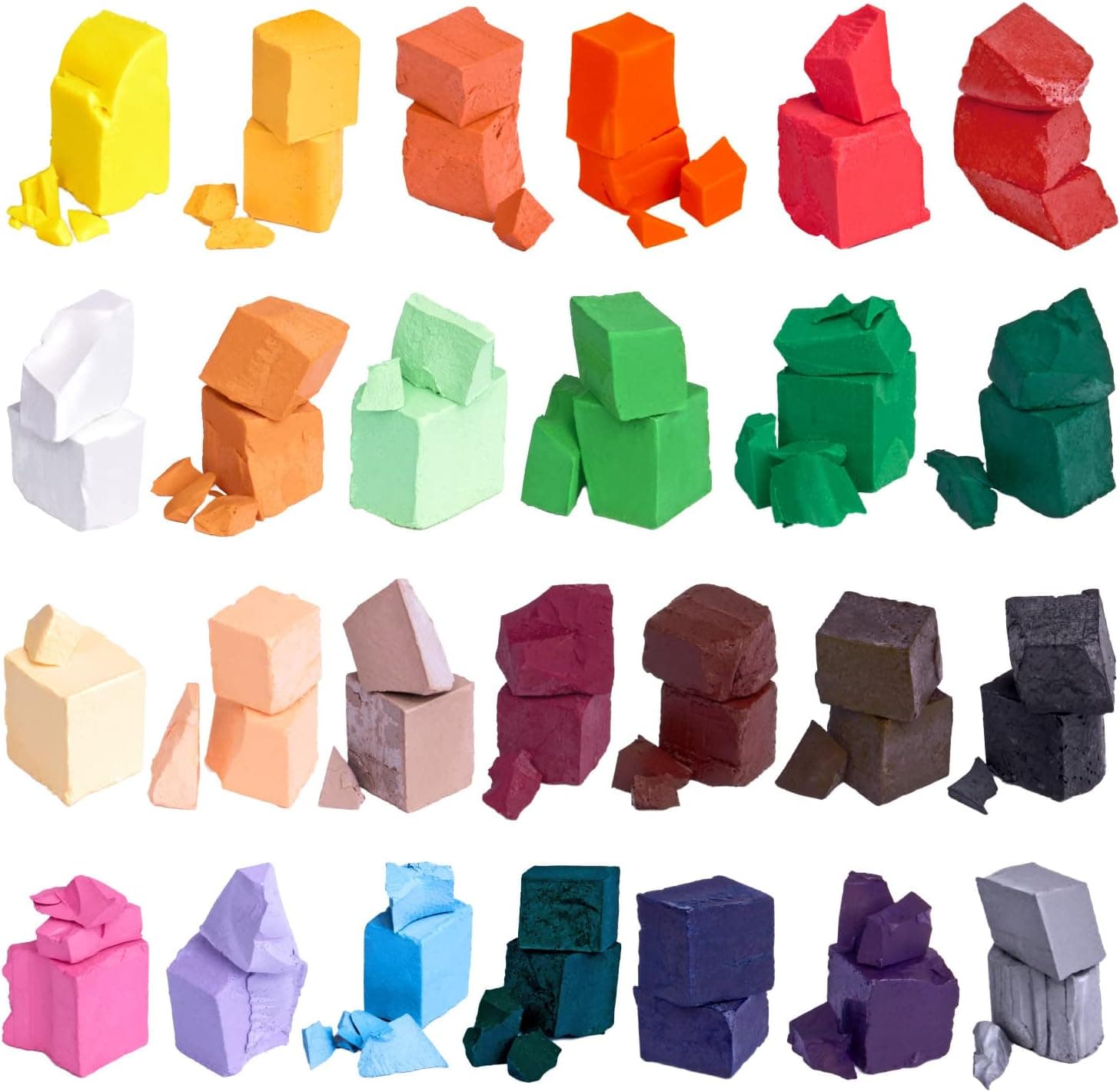 Candle Wax Dye for Soy Candle Making - 26 Popular Candle Dye Coloring Blocks - Premium Candle Wax Coloring - Highly Concentrated Candle Blocks Colors