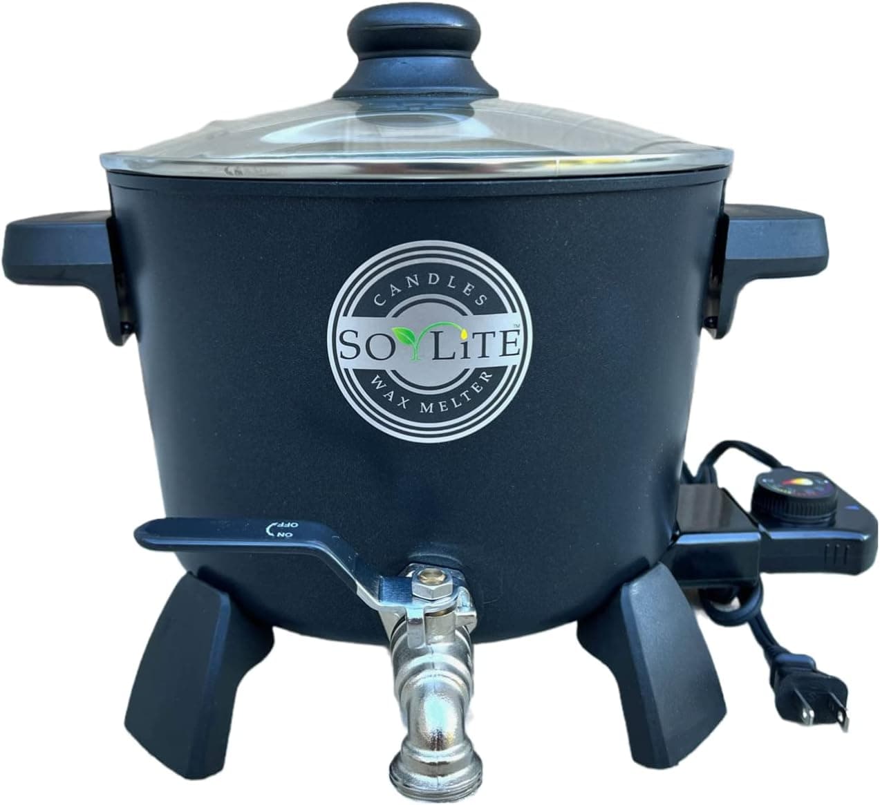Soylite Candles Wax Melter for Candle Making, Holds Approximately 7 Qts Or 14 Lbs of Melted Wax, Easy Pour Valve