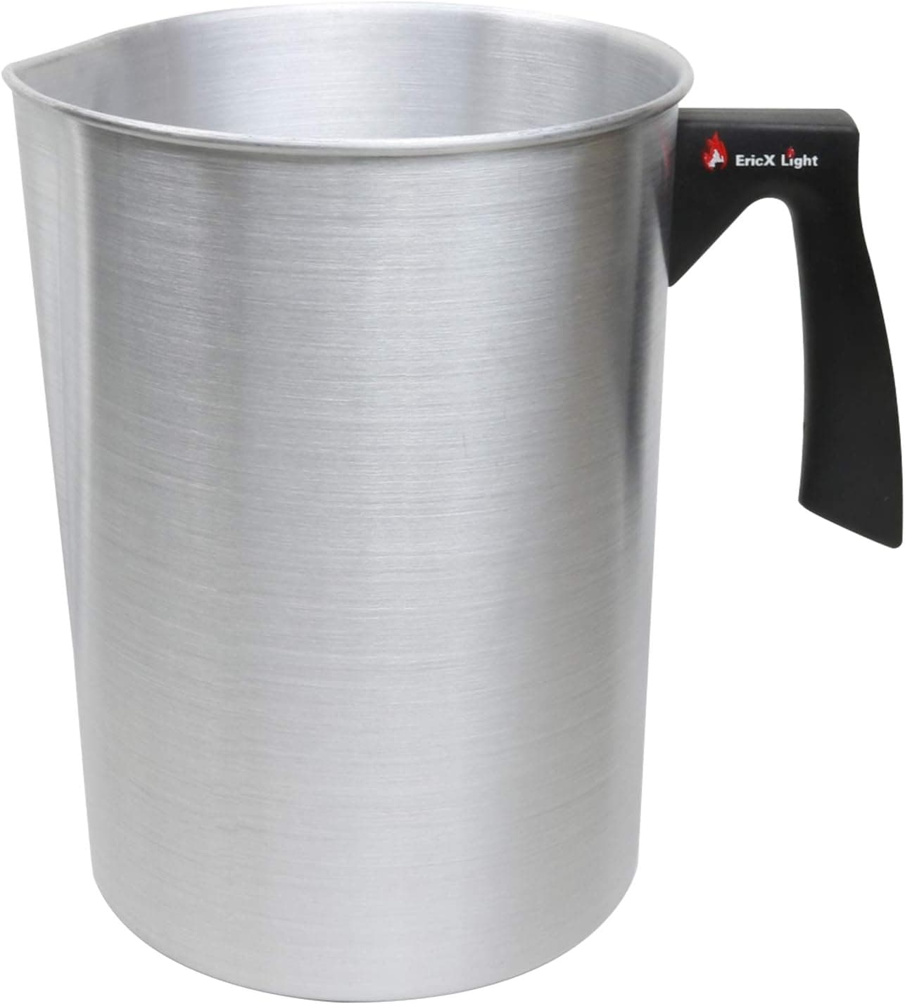 EricX Light Candle Making Pouring Pot, 4 Pounds, Dripless Pouring Spout & Heat-Resisting Handle, Aluminum Candle Making Pitcher