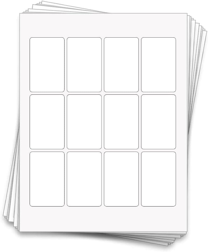 120 Waterproof Jar Labels for 4oz Containers - 1.75x2.75 in Printable Adhesive Stickers for Candles, Cosmetics and Small Business Products