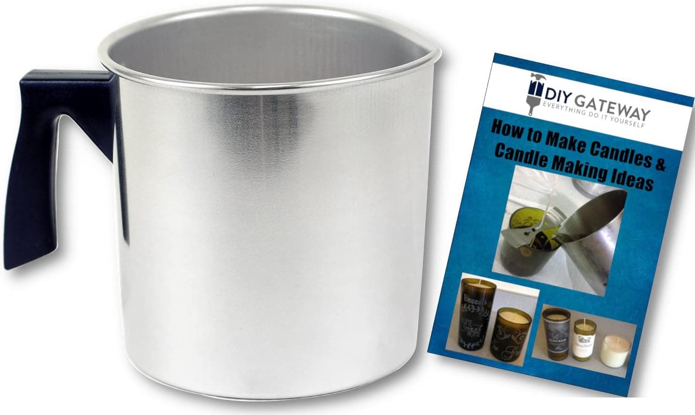 Candle Wax Pouring Pitcher Pot - Wax Melting Pot with Drip-Free Spout & Burn-Safe Handle
