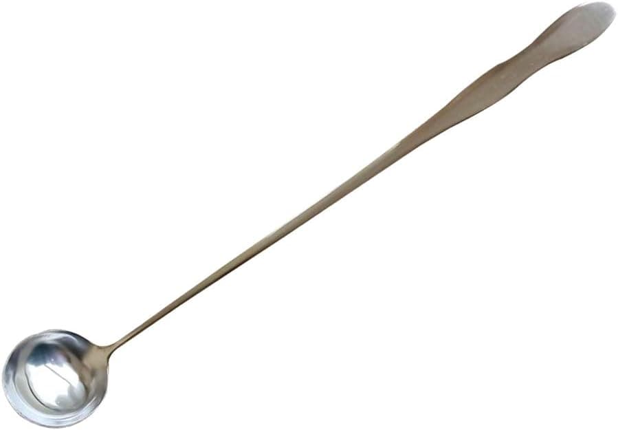 Baosity Stainless Steel 250mm Long Handled Mixing Spoons for Scoop Candle Wax Melting Wax Soap Base Stirring Spoons