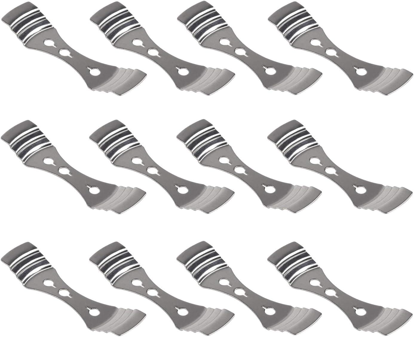 DGQ Metal Candle Wick Centering Device - 12 Pieces Candle Making Wick Holder, Bow Tie Candle Wick Clip