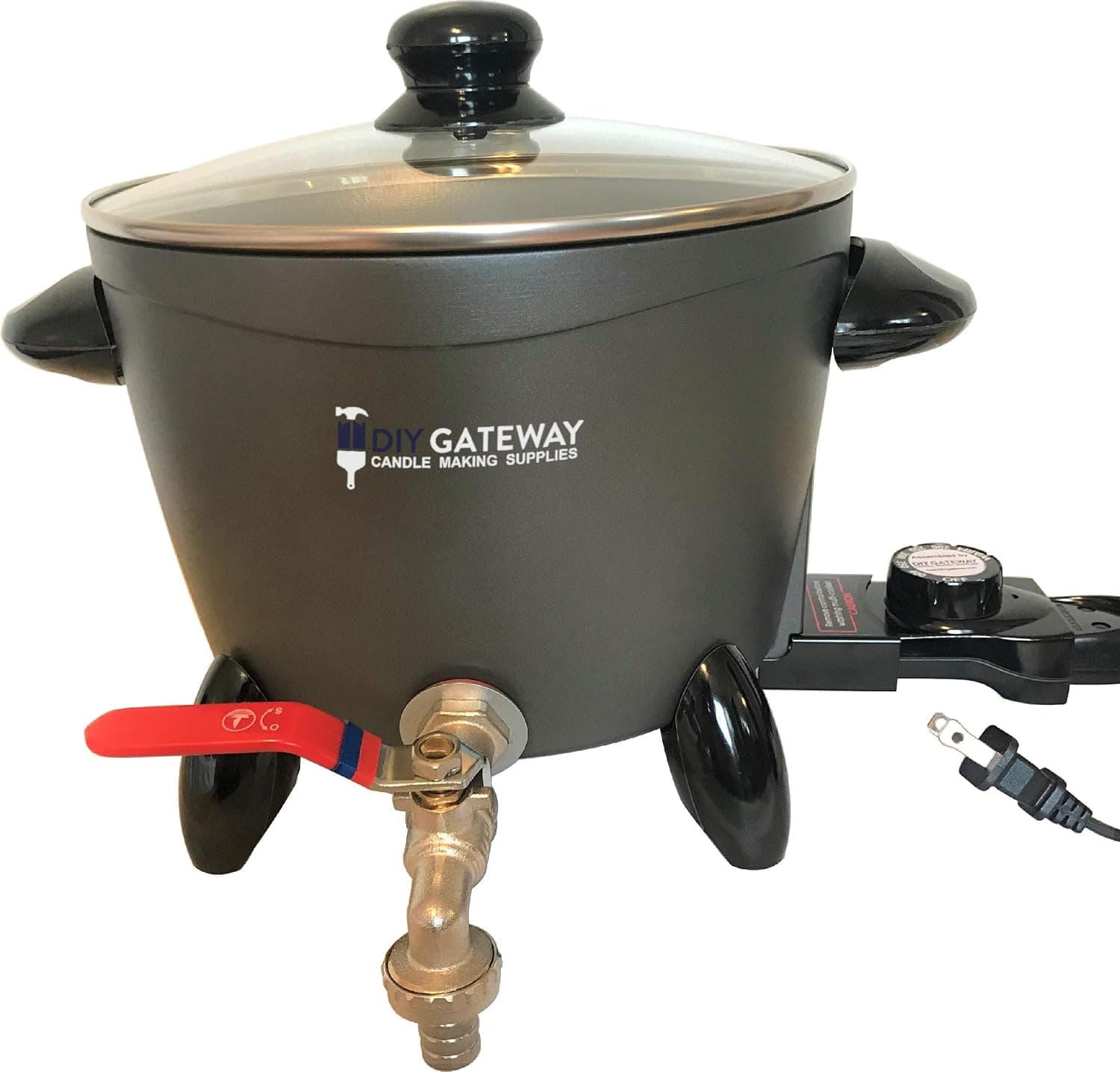 DIY Gateway Wax Melter for Candle Making, Large Electric 10 LB Wax Melting Pot Machine with Quick-Pour Spout