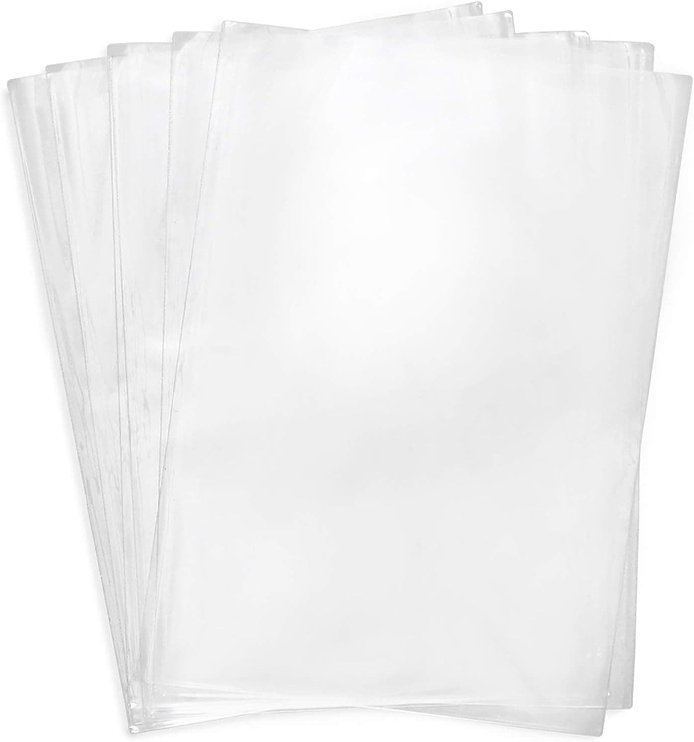 Shrink Wrap Bags, 100 Pcs 7x10 Inches Clear PVC Heat Shrink Wrap for Packaging Book, Film DVD/CD, Candles, Bottles and DIY Projects
