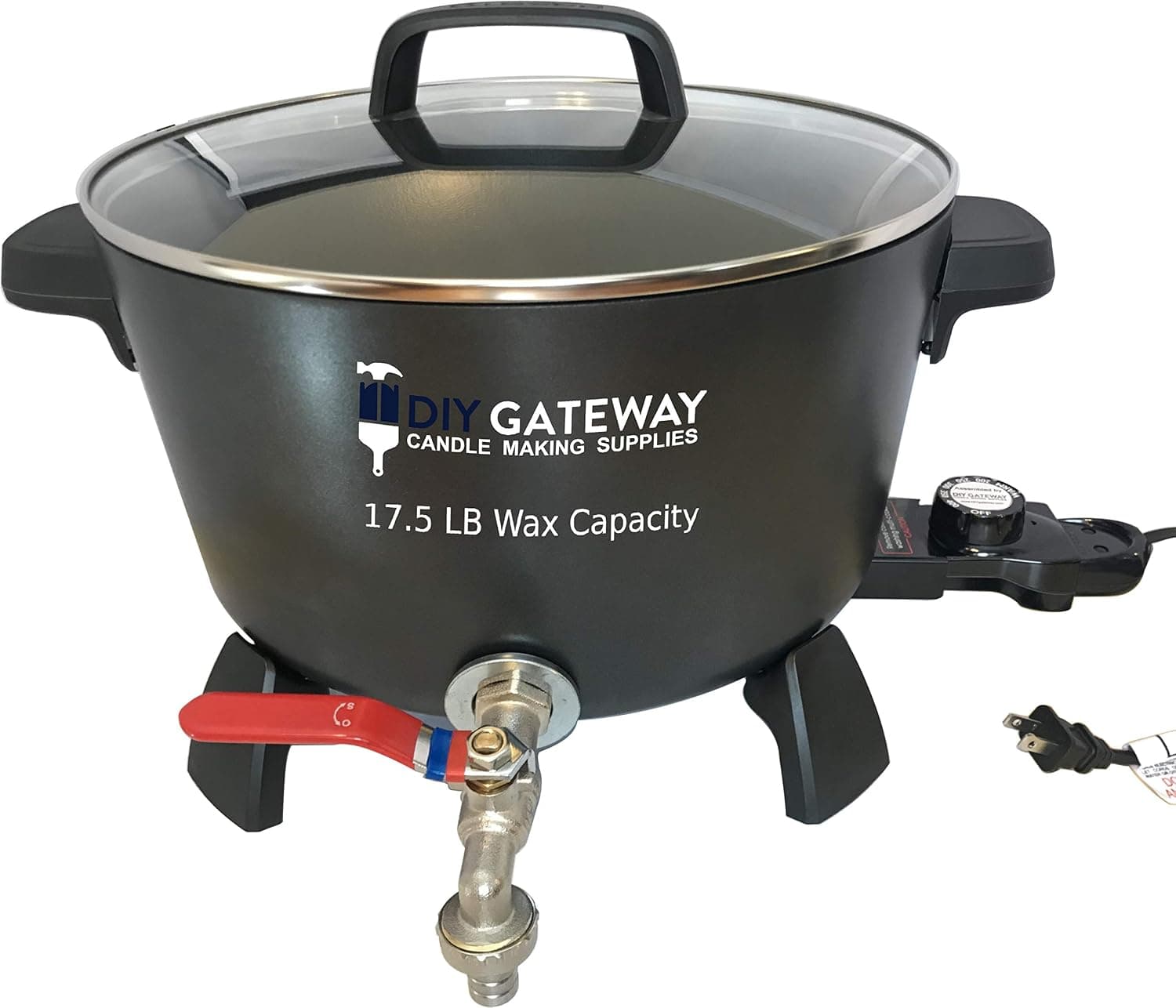 Wax Melter for Candle Making - Extra Large 17.5 LB Wax Capacity Electric Wax Melting Pot Machine with Quick-Pour Spout