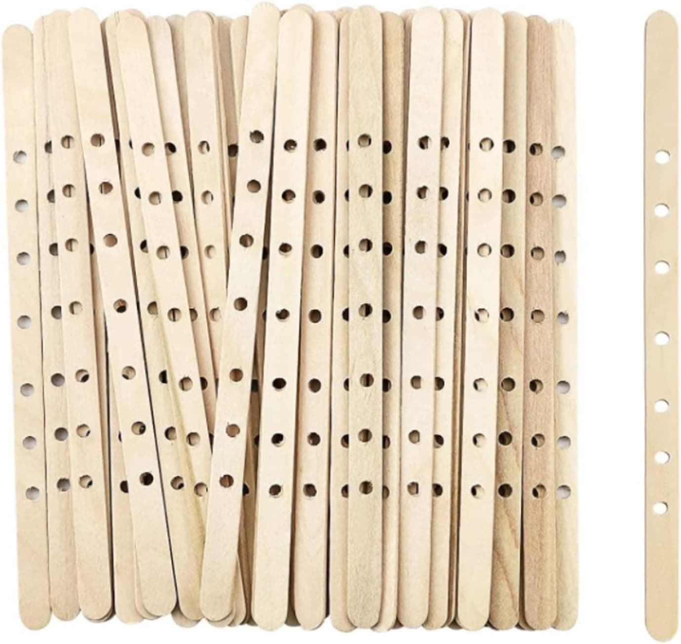 Candle Wick Holders - 100 Pcs Wooden Candle Wick Holders for Large and Multi Wick Candles