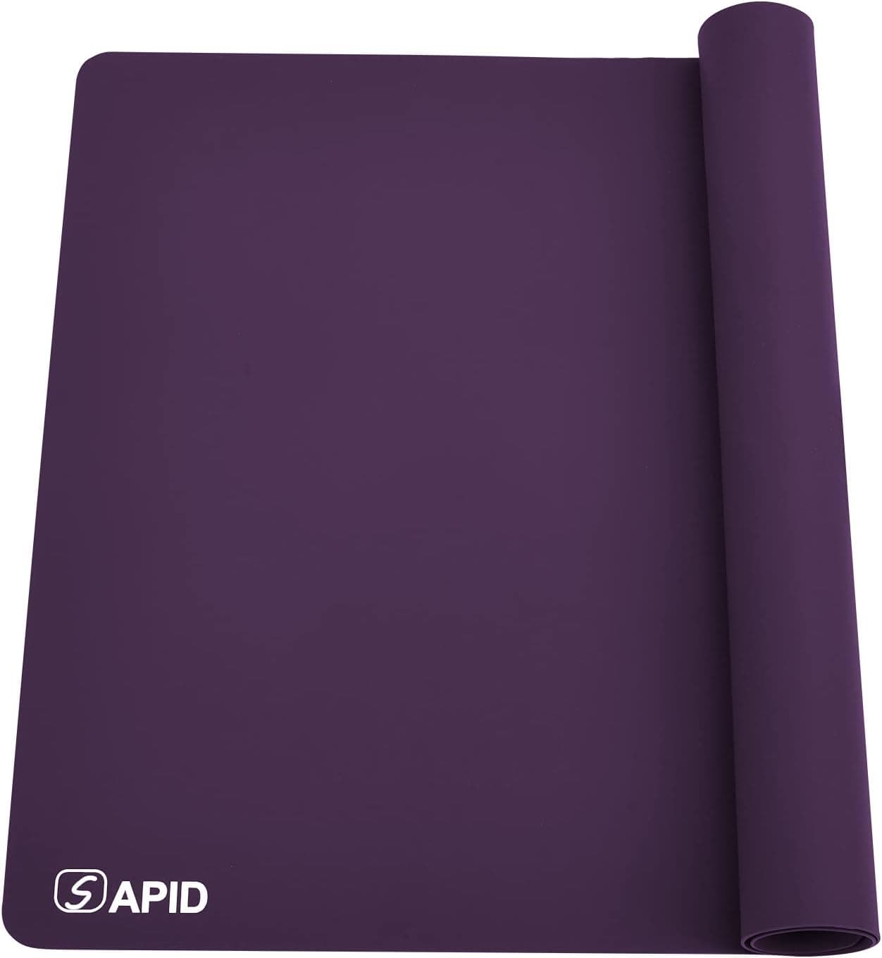 Sapid Large Silicone Sheet for Crafts, Extra Thick Jewelry Casting Mat, Nonstick Nonslip for Epoxy Resin, Heat-Resistant Counter Mat 20 x 27.9 Purple