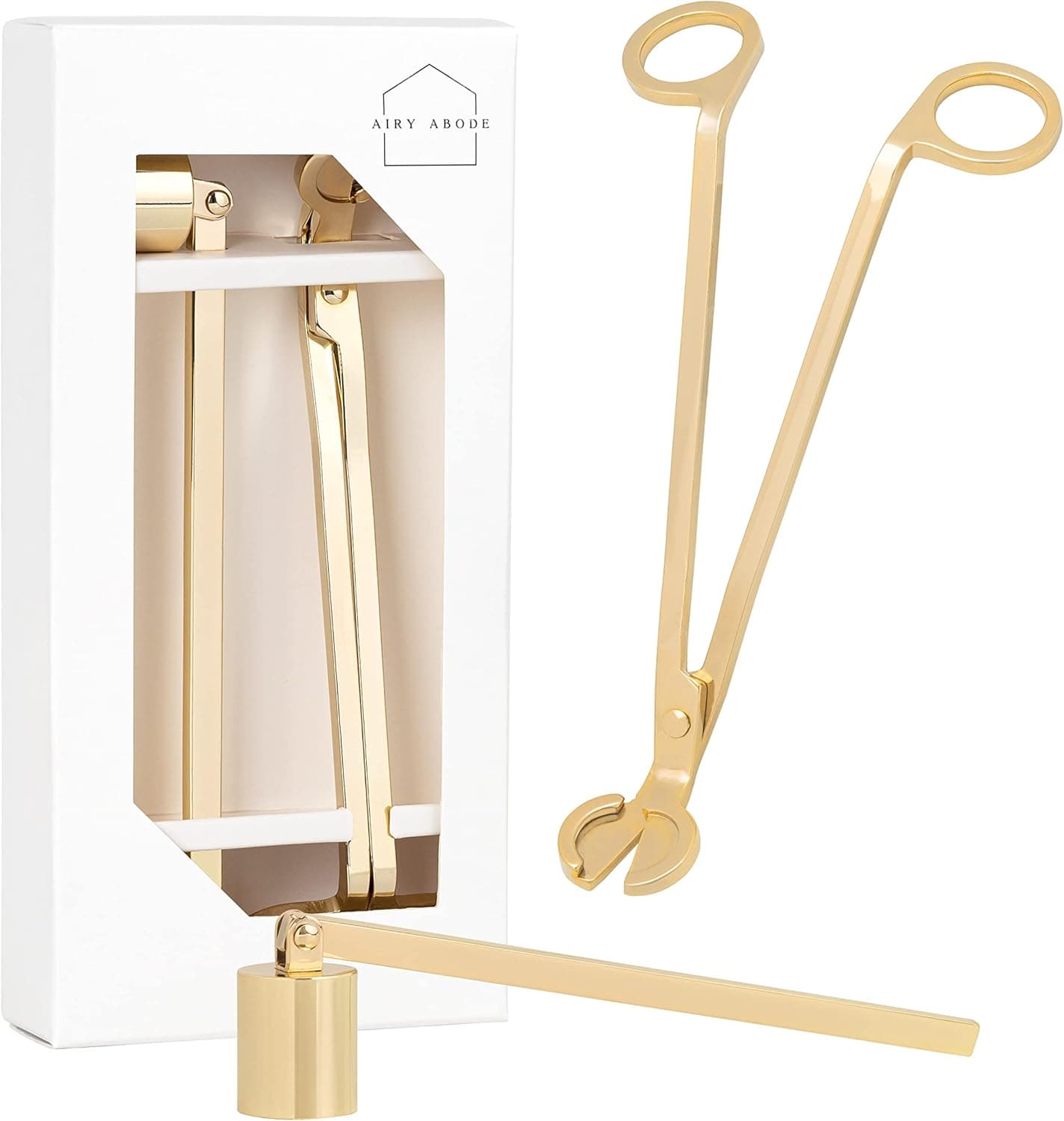 Airy Abode Candle Wick Trimmer and Candle Snuffer Accessory Set