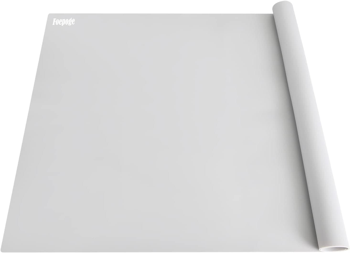 Foepoge 36.2 x 24 Extra Large Silicone Mat for Epoxy Resin, Nonstick Silicone Mats for Crafts Jewelry Casting, Countertop Protector, Grey