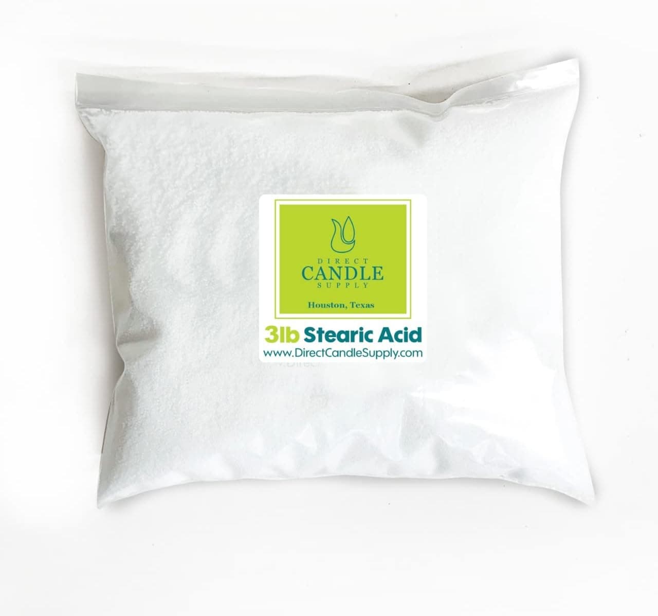 Direct Candle Supply - Stearic Acid for Candle Making/Soap Making and Cosmetics - Vegetable Based (3 lb)