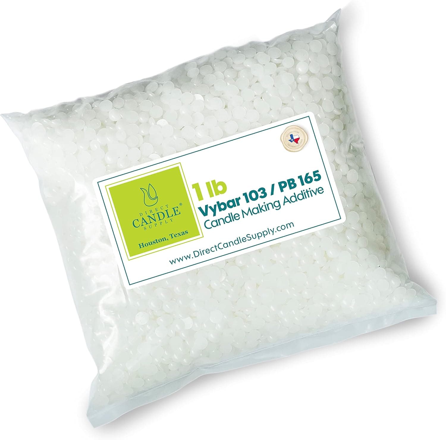 Vybar 103 Wax Additive for Candle Making - 1 lb Candle Wax Modifier for Pillars, Votives, and Molded Candles - Candle Making Supplies