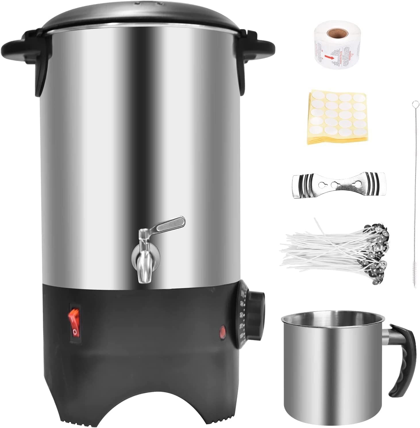 4.5 Qts Wax Melter for Candle Making, Wax Melting Pot, Large Commercial Candle Maker Machine with Pour Spout and Temperature Control