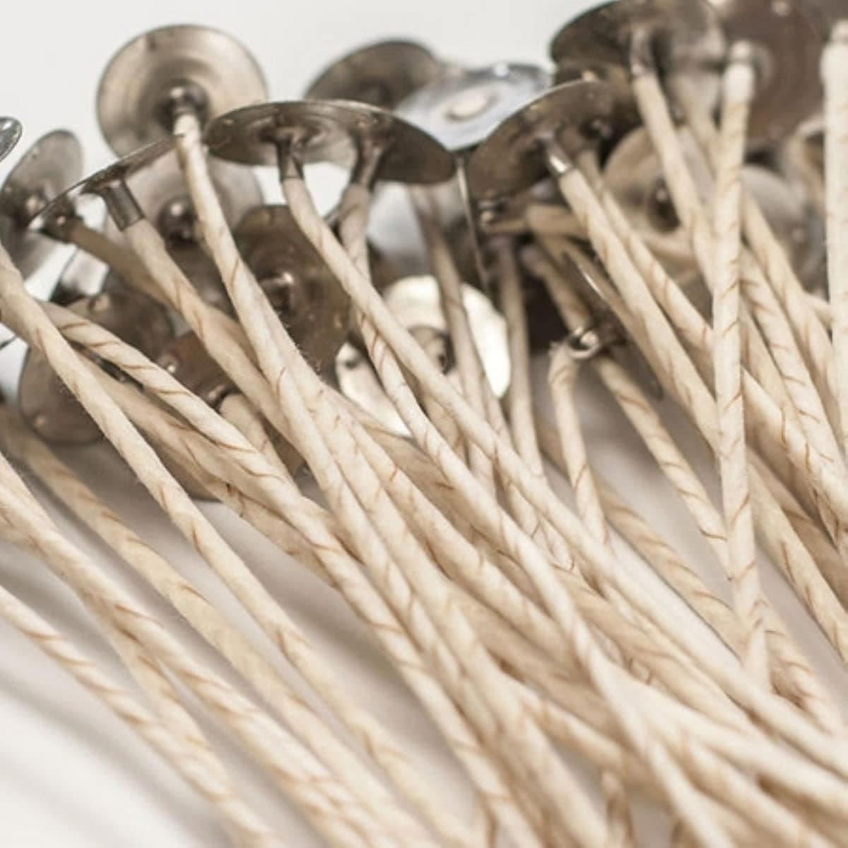 HTP-104 Cotton Core Wicks (500 Pcs), 6 Inch Long Natural Candle Wicks for Soy Wax and Coconut Blends