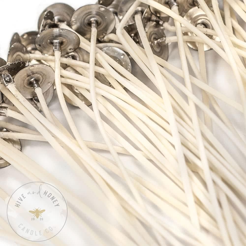 HPSP Candle Wick Sample Pack, 6 inch Pre-Waxed Candle Wicks for Candle Making, Perfect for Coconut Blended Waxes