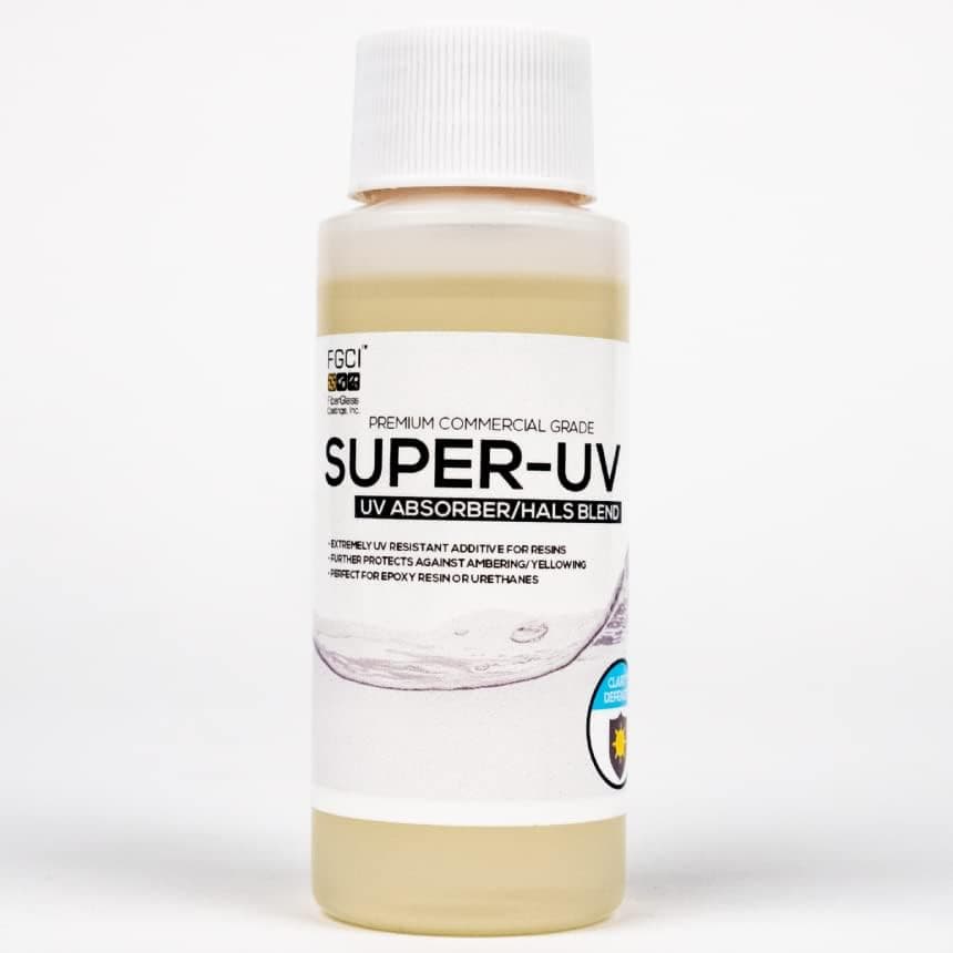 Superclear Super UV Inhibitor Additive 2 oz for Epoxy Resin, Anti Yellowing Protection for Resin Art