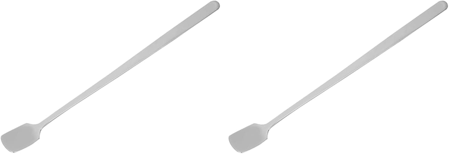 2 Pcs Mixing Spoon, 6.7in Stainless Steel Long Stain Spoon Wax Melting Wax Soap Base Stirring Spoon for Candle Making Supplies