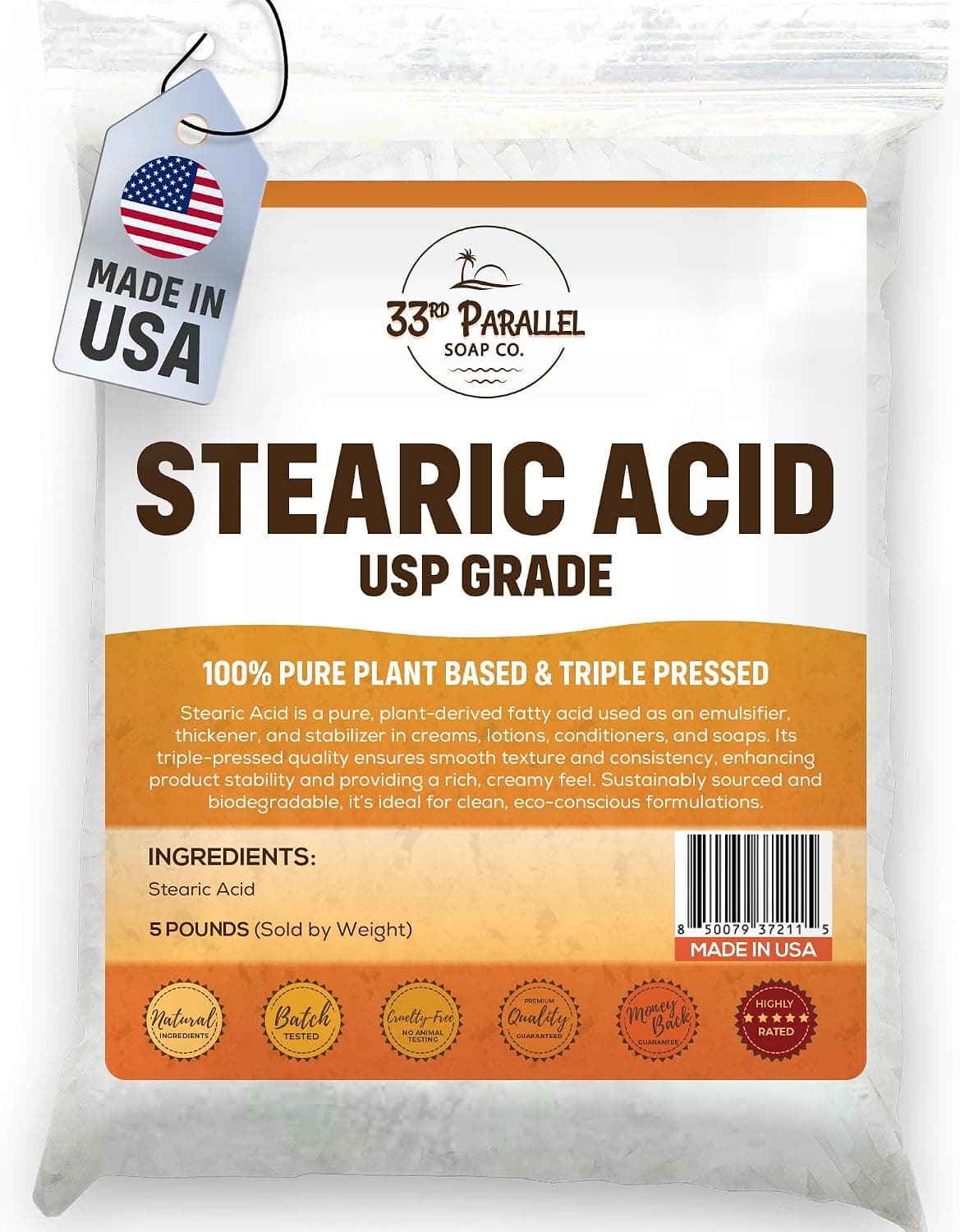 Best Stearic Acid for Harder, Opaque Candles