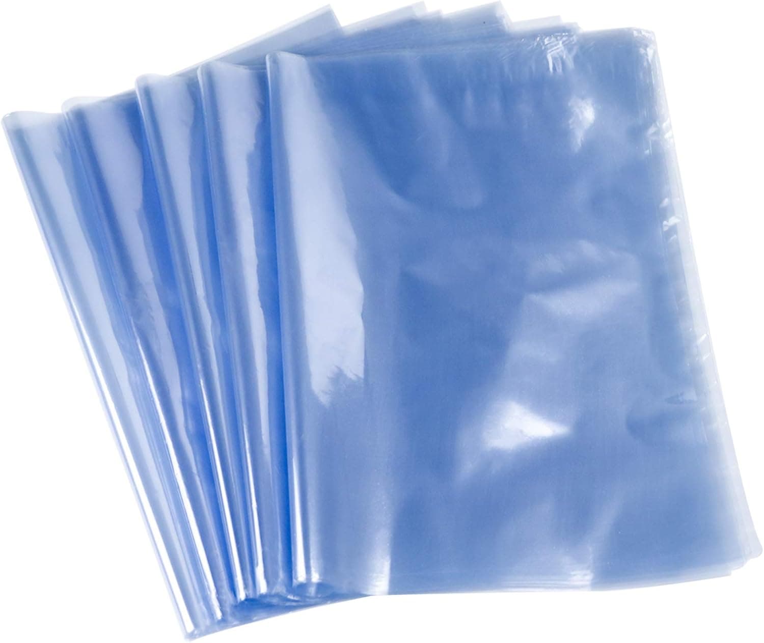 Morepack Shrink Wrap Bags 12x16 Inches 20 Pcs, PVC Clear Heat Shrink Wrap for Book, Bath Bombs, Candles, Shoes, Soap, Bottles