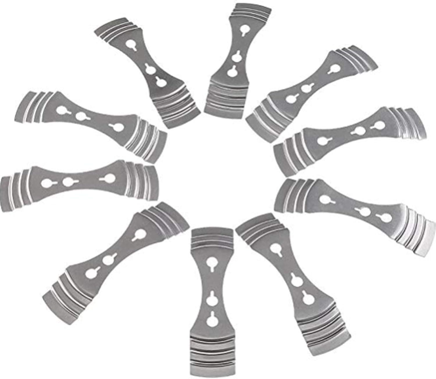 Metal Candle Wick Centering Device, 3 Hole Metal Candle Core Wicks Holder Clips (10PCS)