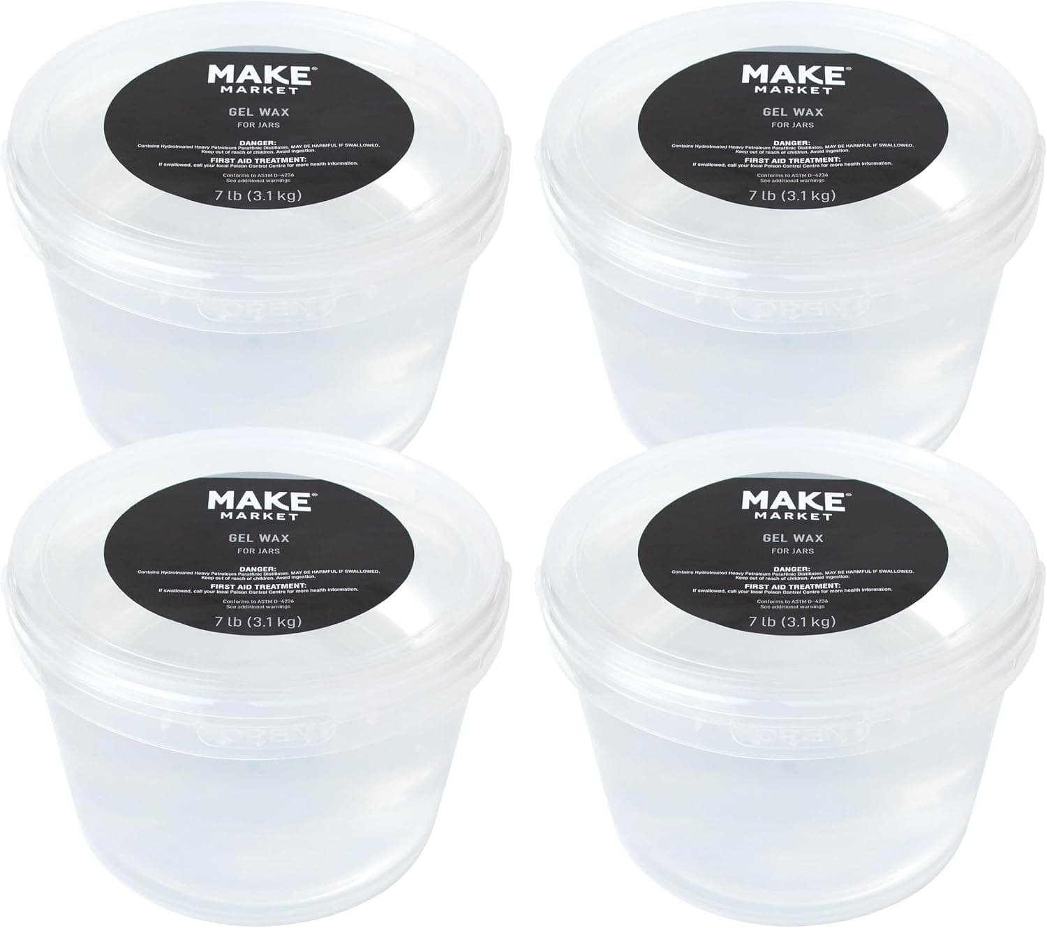 Make Market Gel Candle Wax, 4 Packs of 7 lb. (28 lb. Total)